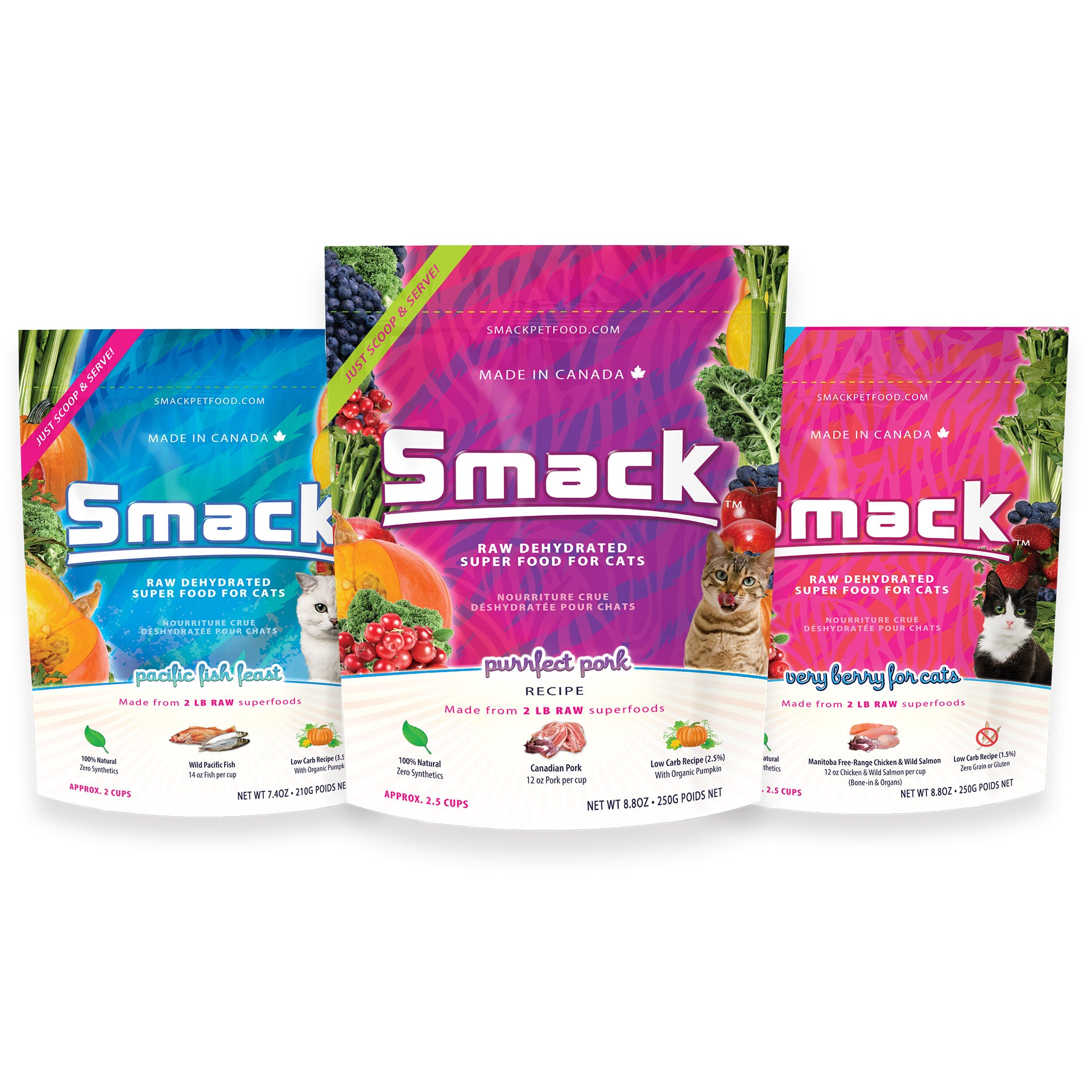 Smack Pet Food - 5-STAR RATED - Whole Raw Foods | Kibble Convenience ...